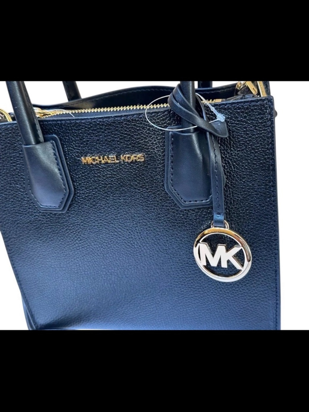 Michael Kors Mercer Medium Satchel Shoulder Crossbody Bag Black - Picture 7 of 7